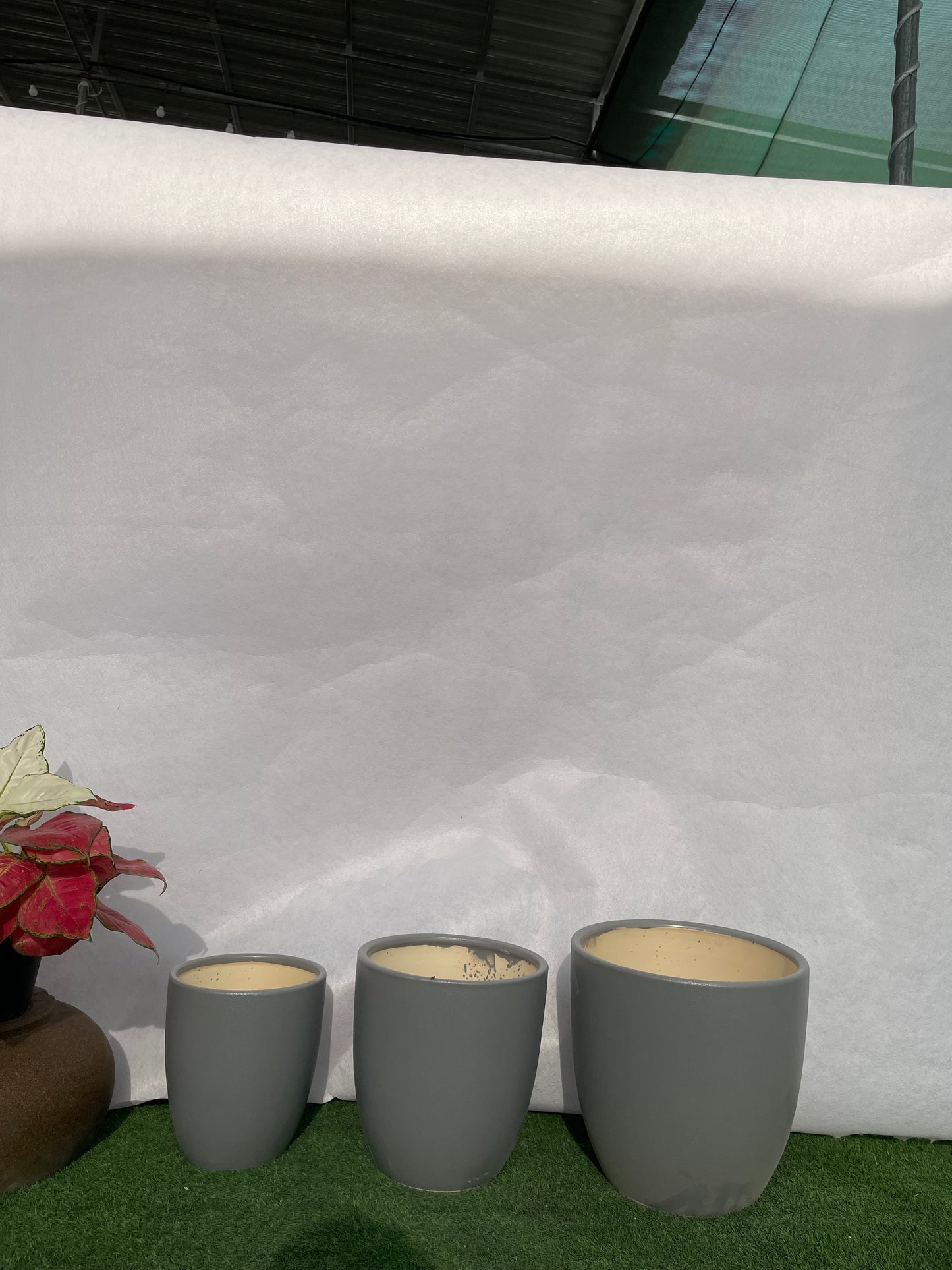 Grey - Ceramic Pot Set of Three