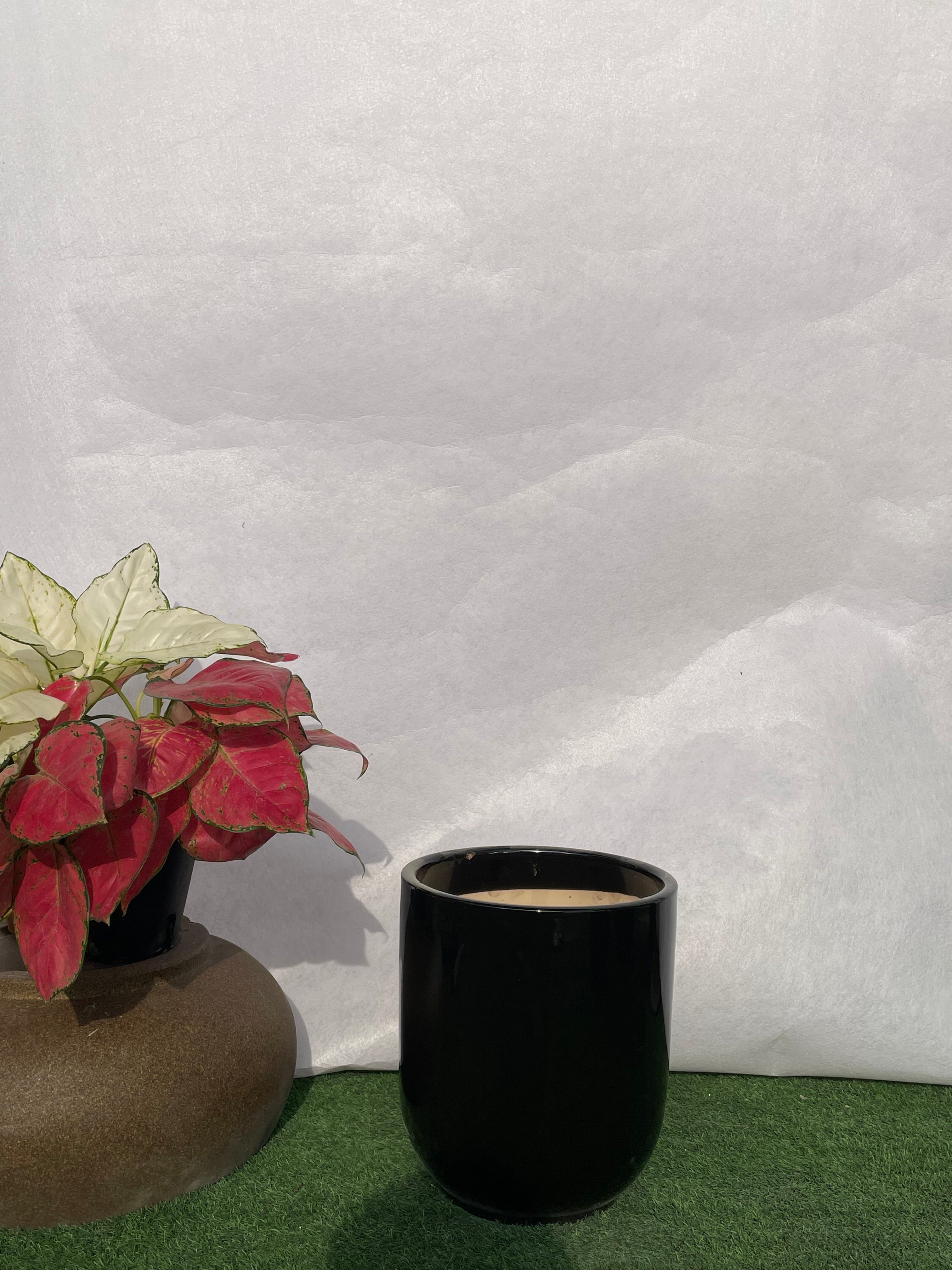 Large - Ceramic Pot Black