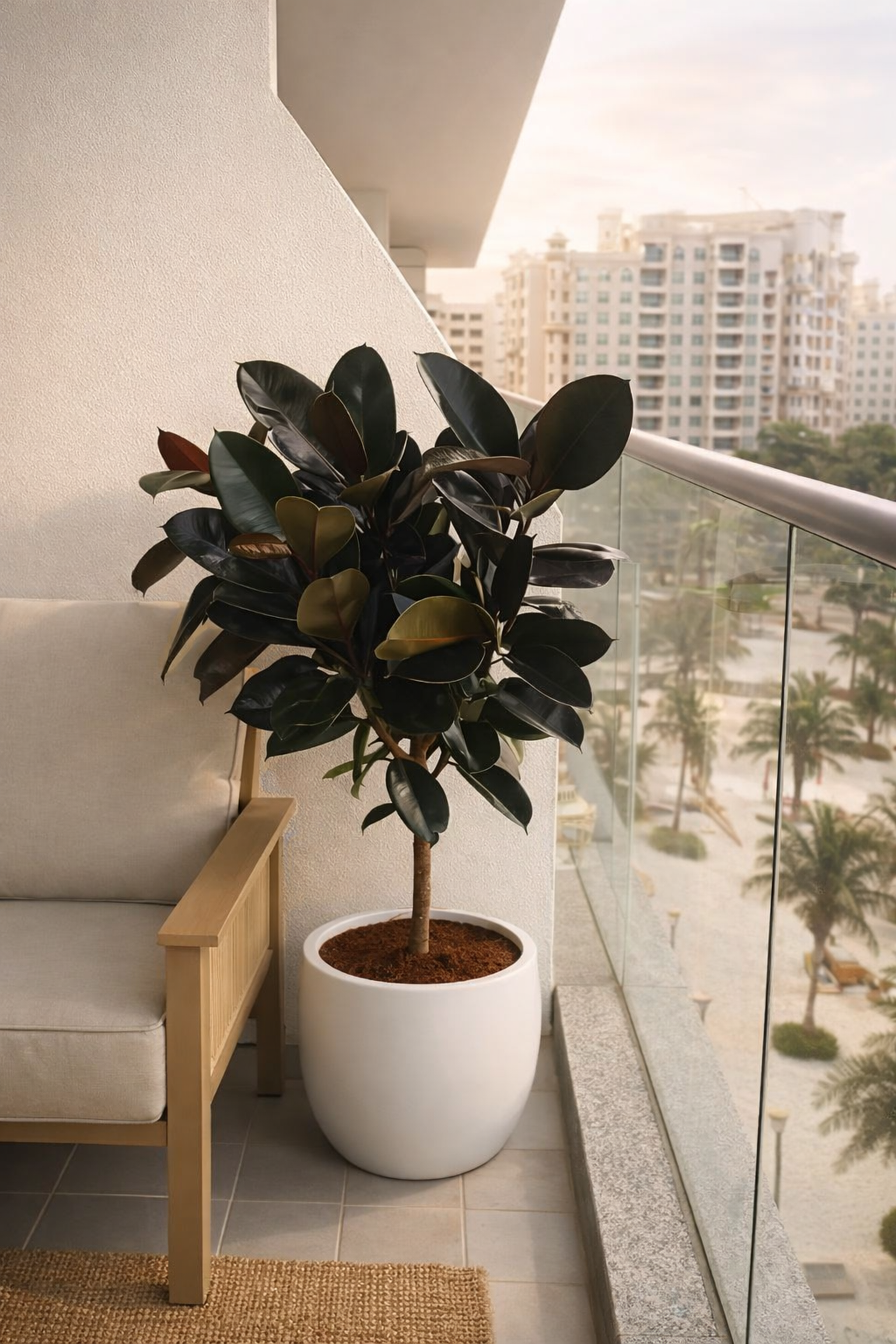 Rubber Tree - Fiber Pot