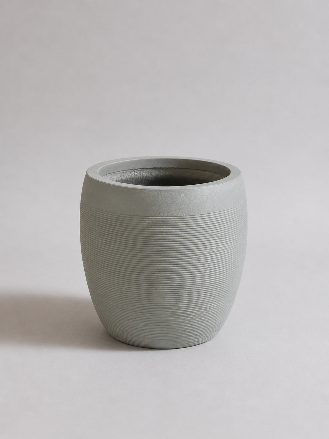 Modern Ribbed - Fiber Clay Pots