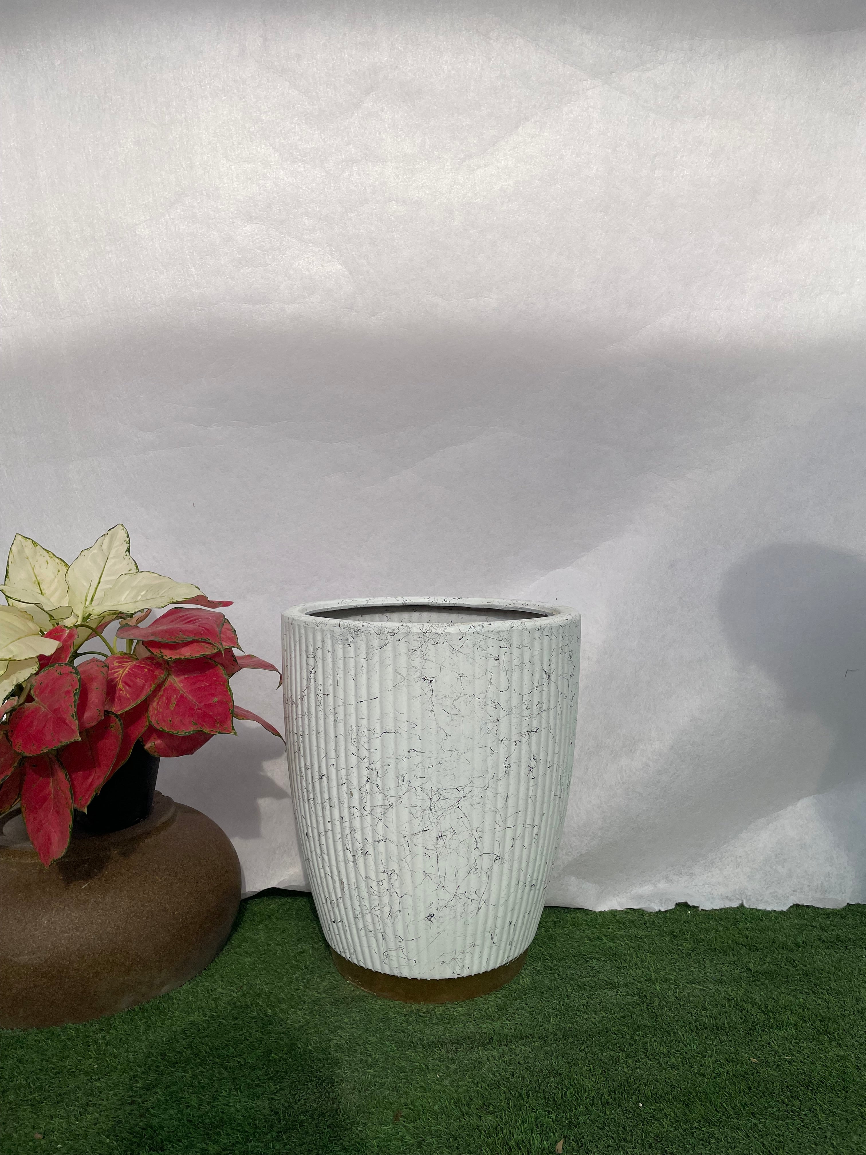 Large Marble Gold - Ceramic Pot