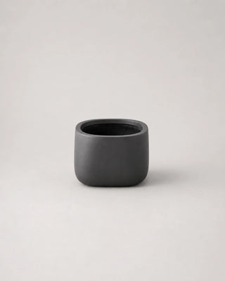 Matte Charcoal Fiber Clay Pots — Small - 23cm(W) x 23cm(D) x 18cm(H) option