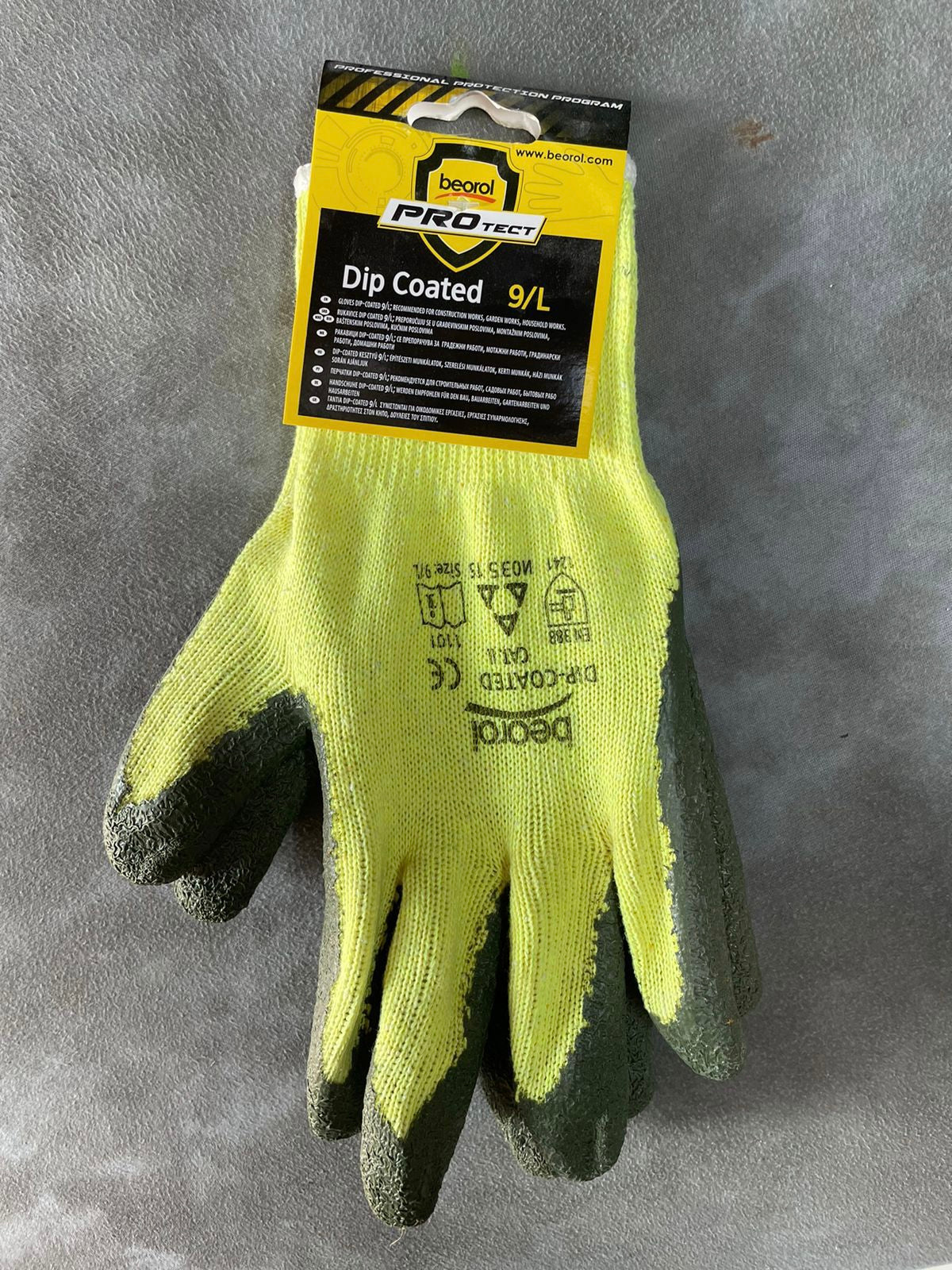 Lime Green - Cloth Gardening Gloves