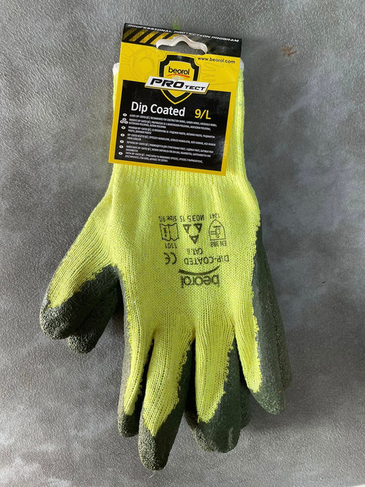 Lime Green - Cloth Gardening Gloves
