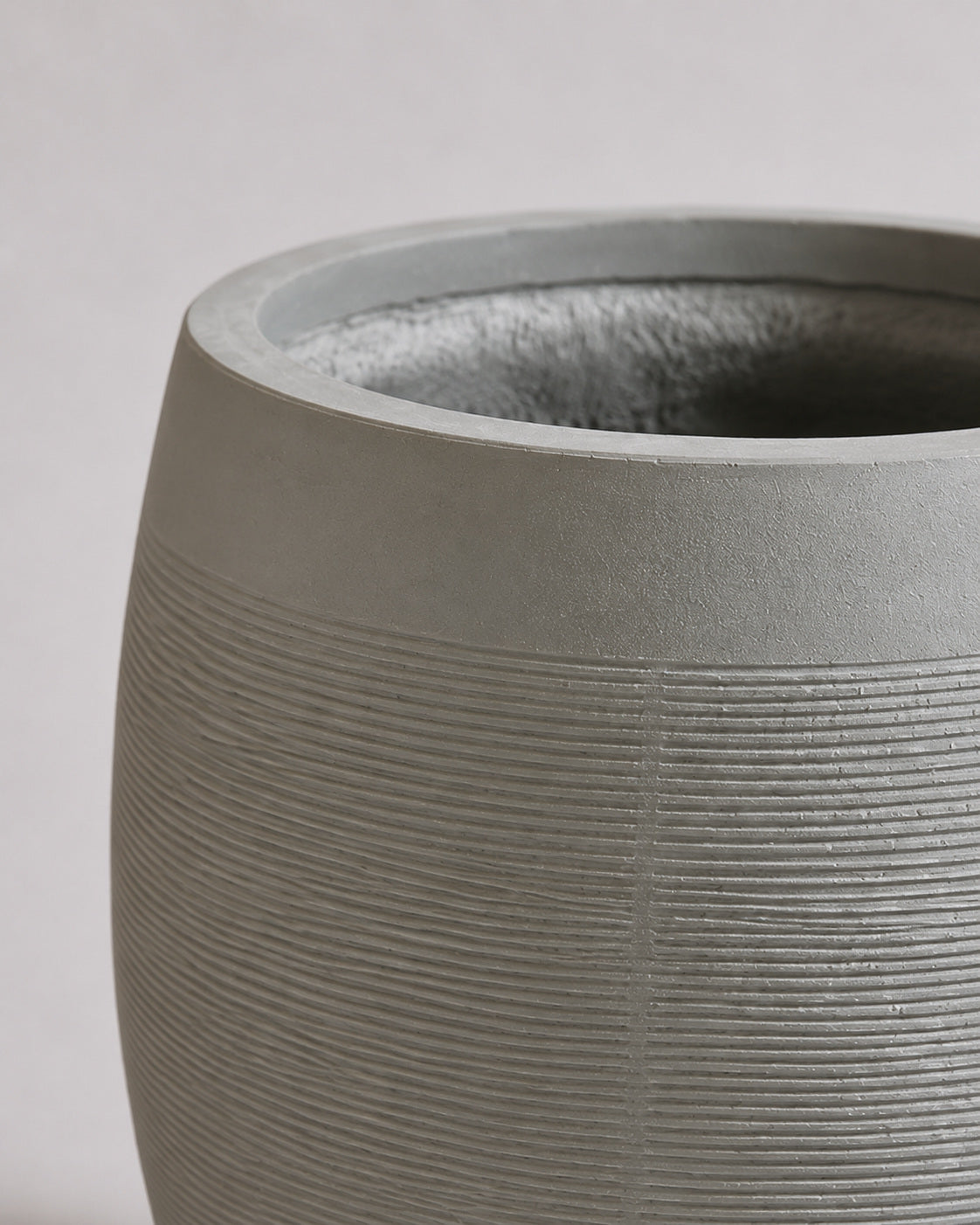 Modern Ribbed - Fiber Clay Pots