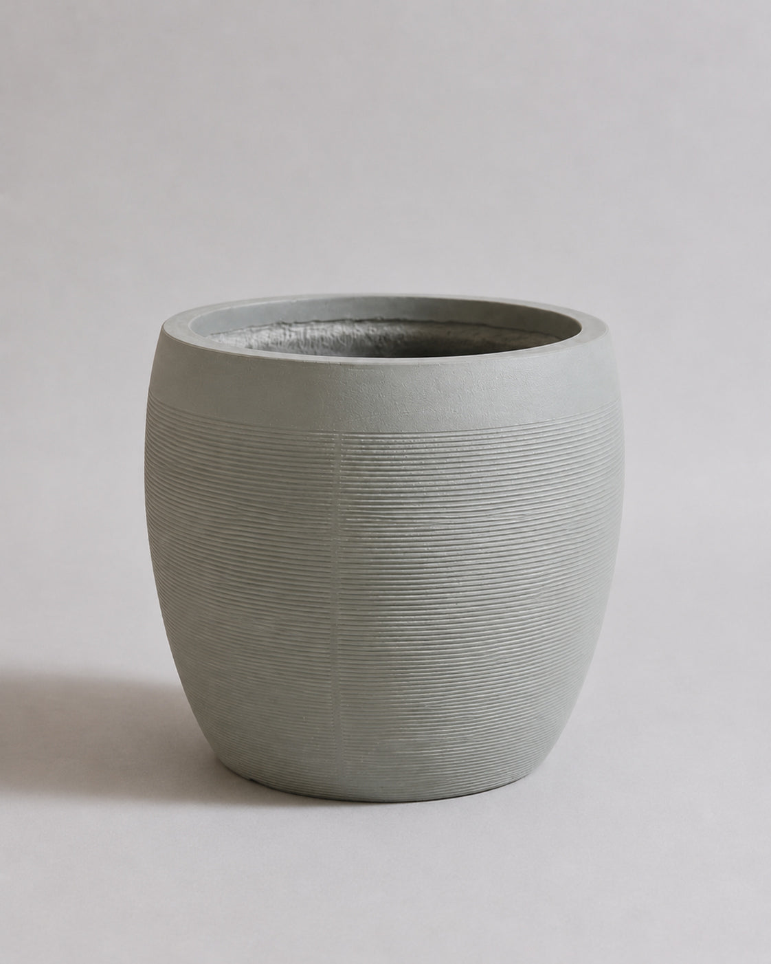 Modern Ribbed - Fiber Clay Pots