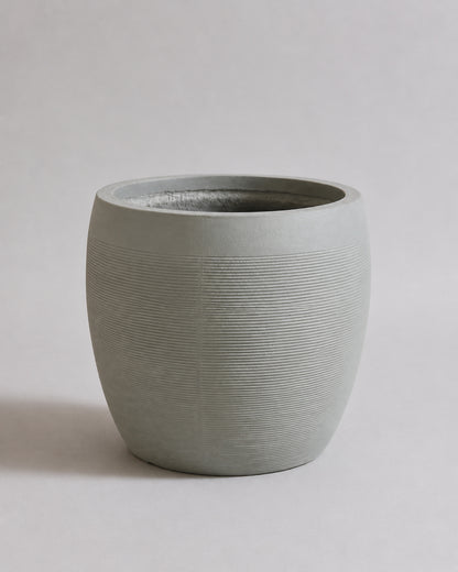 Modern Ribbed - Fiber Clay Pots