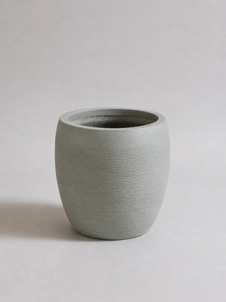 Modern Ribbed - Fiber Clay Pots — Medium - 41cm(W) x 41cm(D) x 44cm(H) option