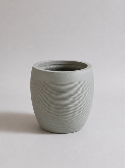 Modern Ribbed - Fiber Clay Pots