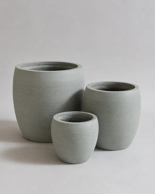 Modern Ribbed - Fiber Clay Pots, product photo 1