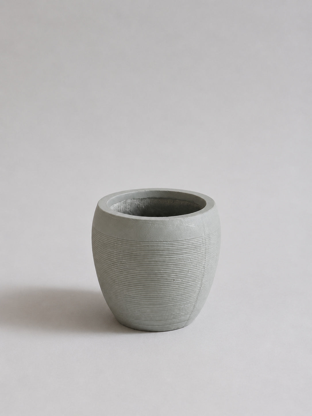Modern Ribbed - Fiber Clay Pots