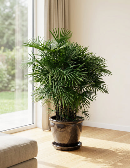 Rhapis excelsa (Lady Palm) - Terracotta Pot