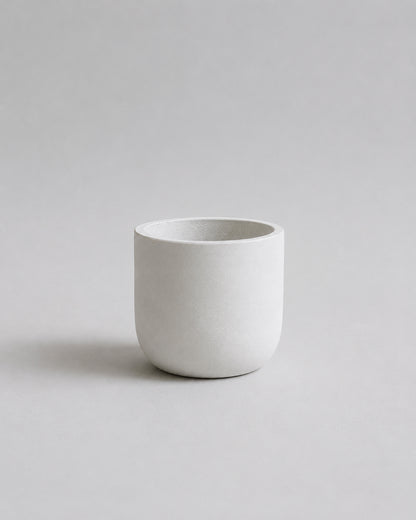 Sculpted White Fiber Clay Pots