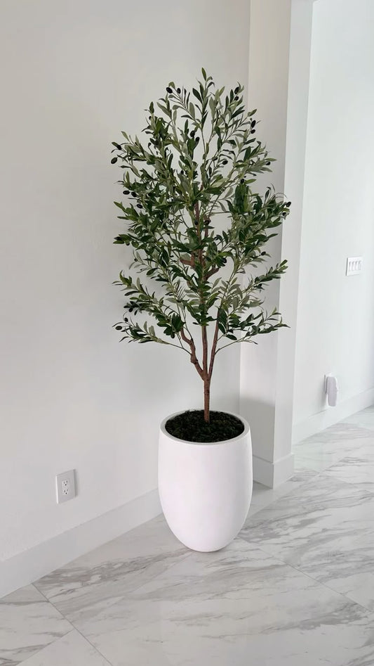 Artificial Olive Tree - Fiber Pot
