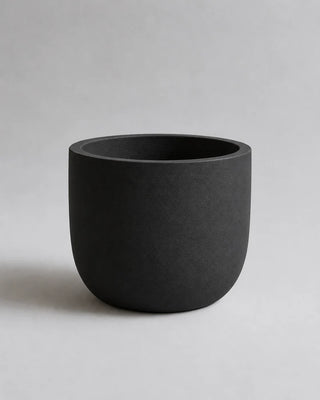 Sidr black U-shape pot Medium 35cm width by 34.5cm height