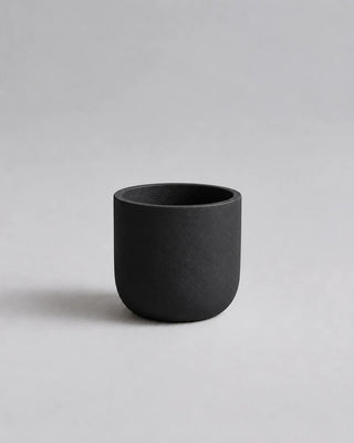 Sidr black U-shape pot Small 28cm width by 27.5cm height