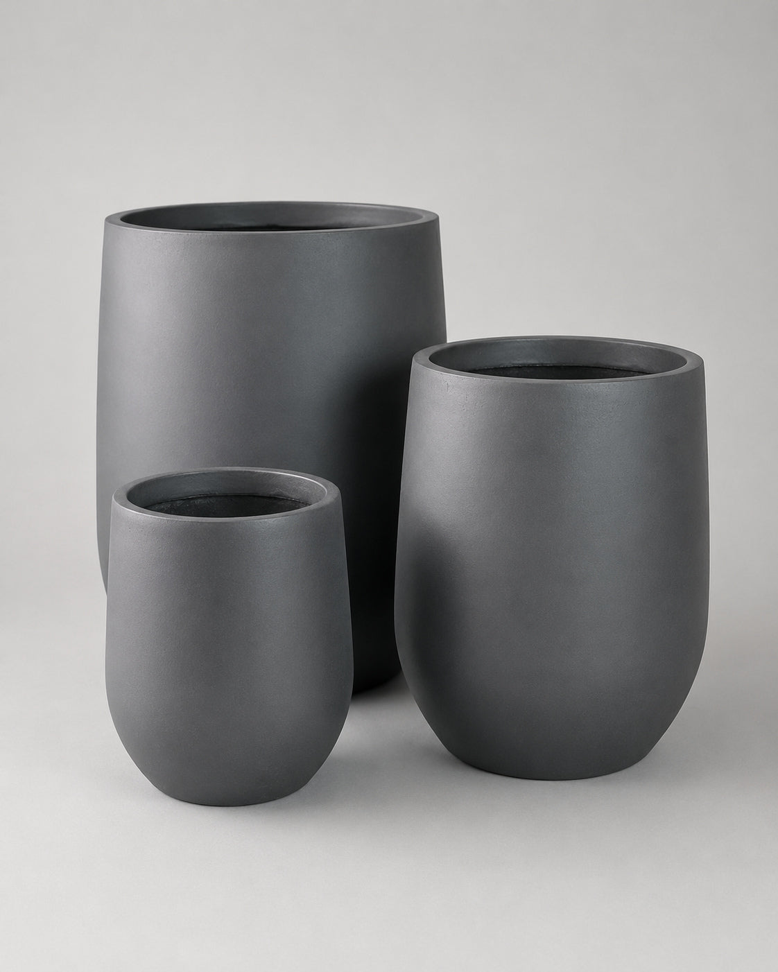 Urban Slate Fiber Clay Pots